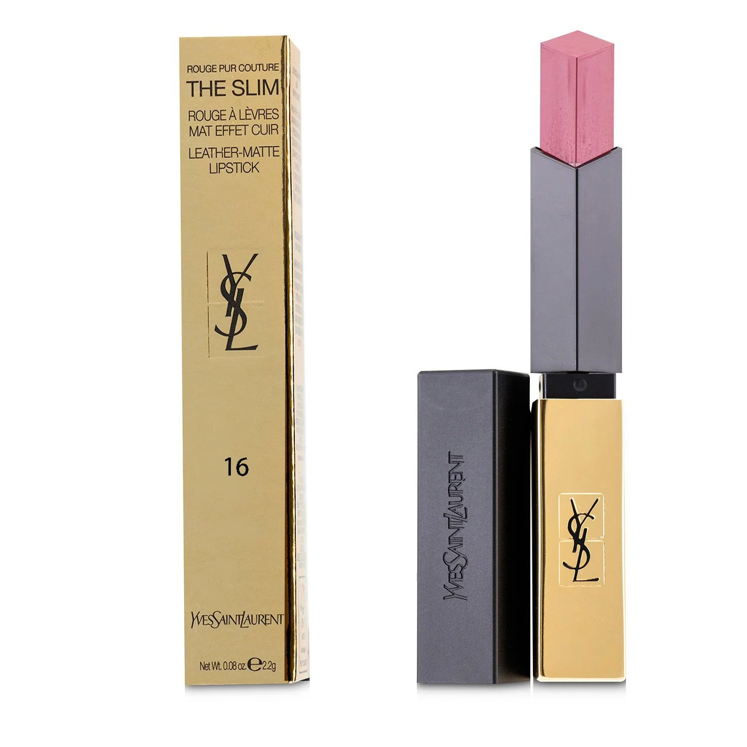 Yves Saint Laurent Rouge Pur Couture The Slim Leather Matte Lipstick - # 32 Rouge Rage  2.2g/0.08oz