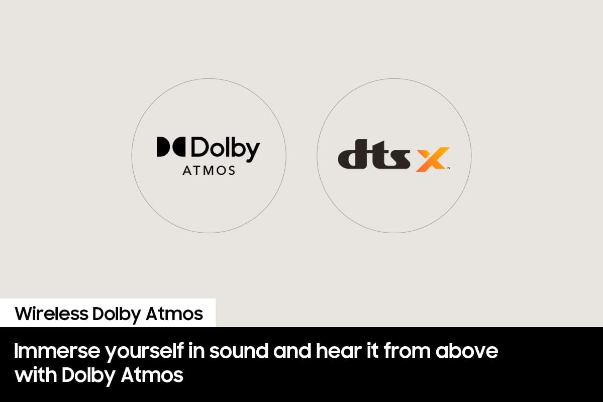 SAMSUNG HW-Q990B/ZA 11.1.4ch Soundbar w/ Wireless Dolby Atmos / DTS:X, Rear Speakers, Q Symphony, SpaceFit Sound+, Airplay 2, Adaptive Sound