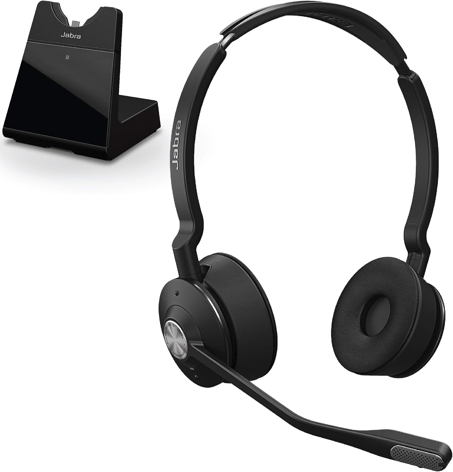 Jabra Engage 75 Wireless Headset, Stereo – Telephone Headset with Industry-Leading Wireless Performance, Advanced Noise-Cancelling Microphone