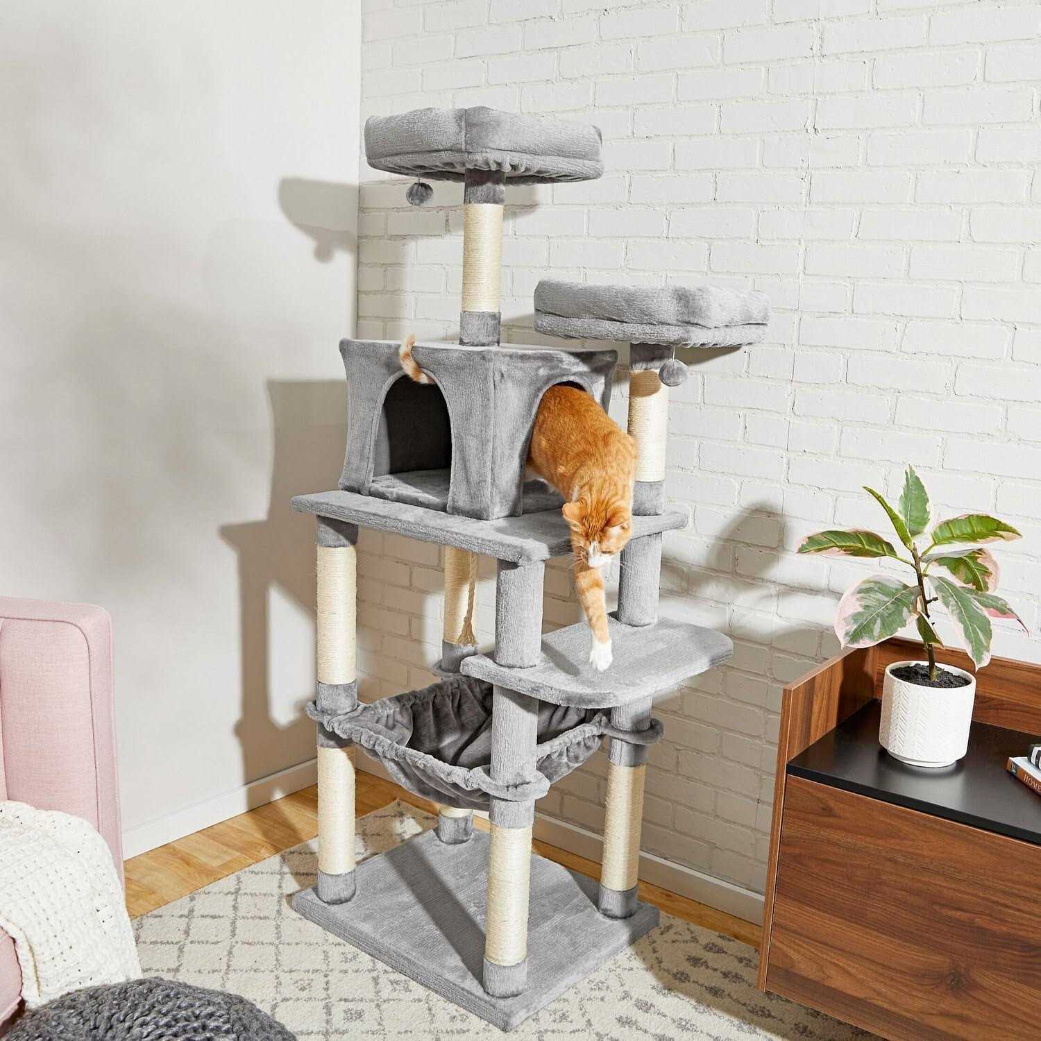 Frisco 64-in Cat Tree with Hammock - Pet Supplies online store