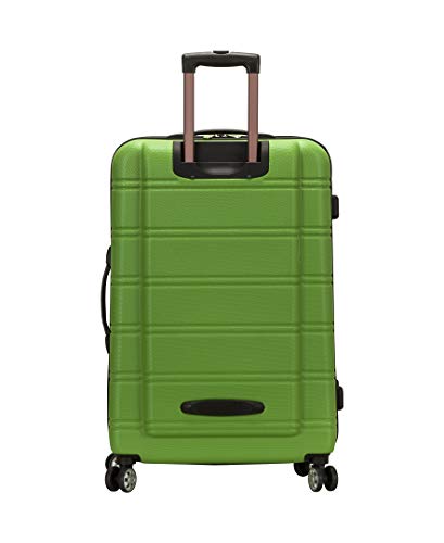 Rockland Melbourne Hardside Expandable Luggage with Spinner Wheels, 2TONEBLUE, 2 Piece (20/28)