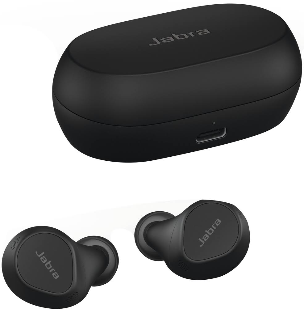 Jabra - Elite 7 Pro True Wireless Noise Canceling In-Ear Headphones - Black