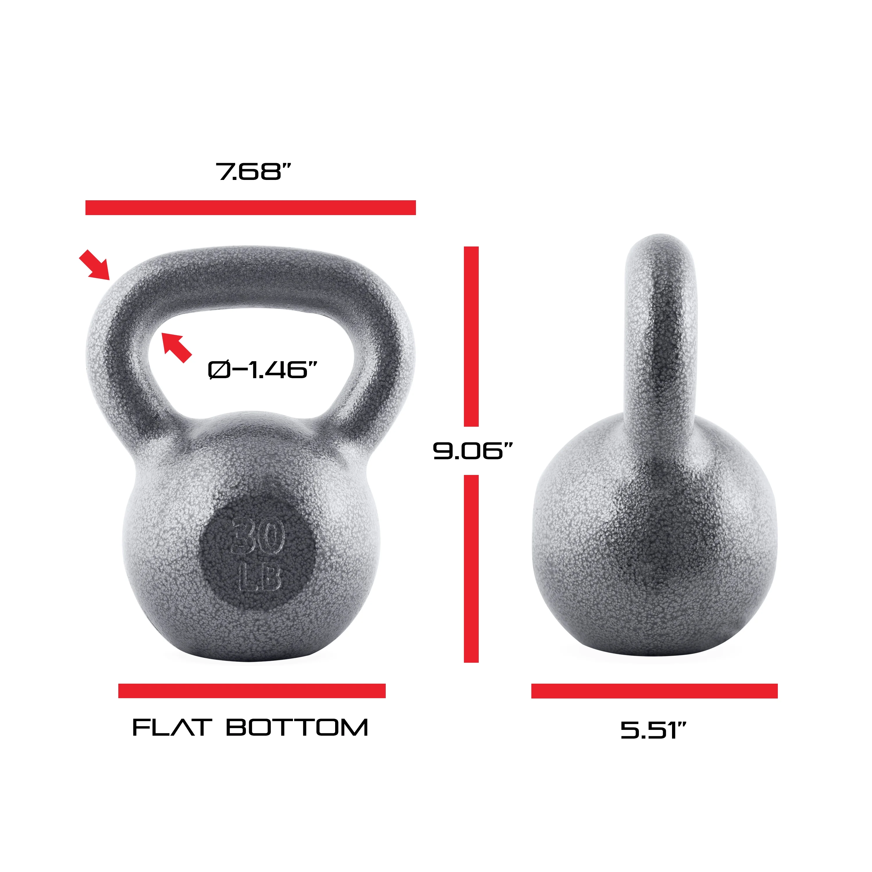 CAP Barbell Cast Iron Kettlebell, Single, 10-80 Pounds