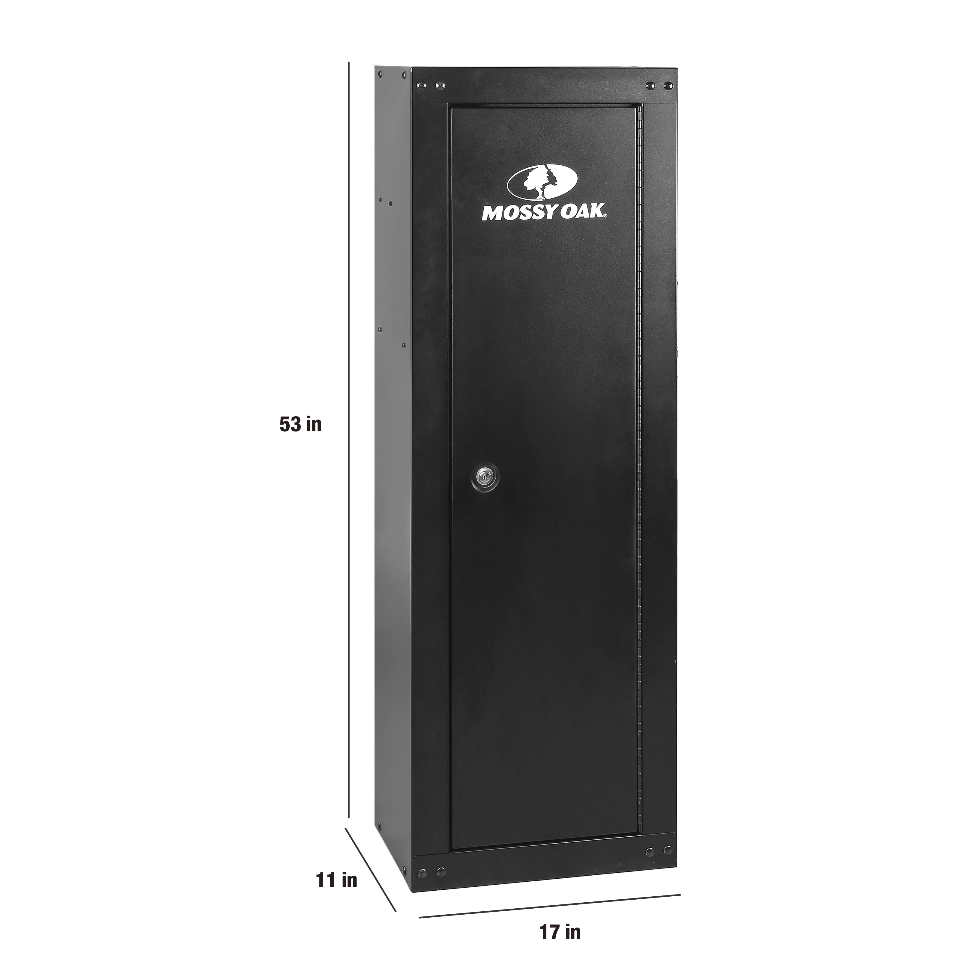 Mossy Oak 8-Gun Ready to Assemble Steel Gun Cabinet, 17 in x 11 in, Black