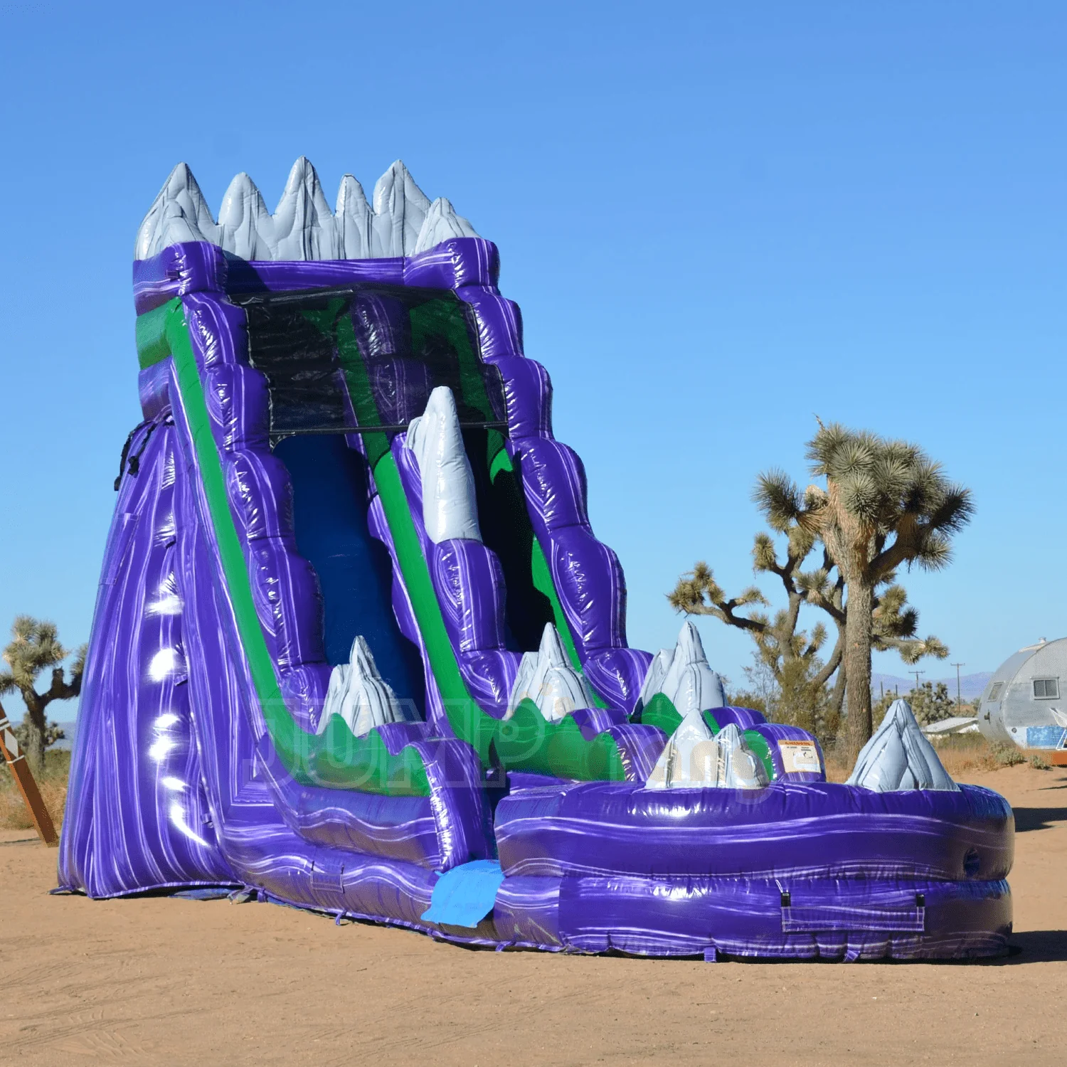 JumpOrange Dark Night Commercial Grade Inflatable Water Slide with Splash Pool | for Adults and Kids | Includes Blower