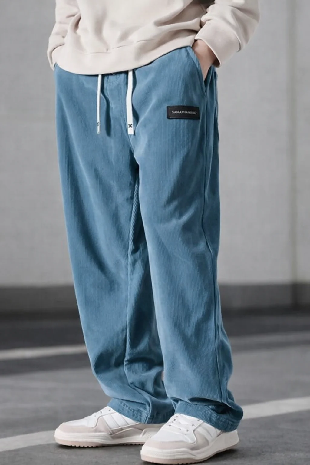 Alviero™ | Relaxed Corduroy Drawstring Trousers