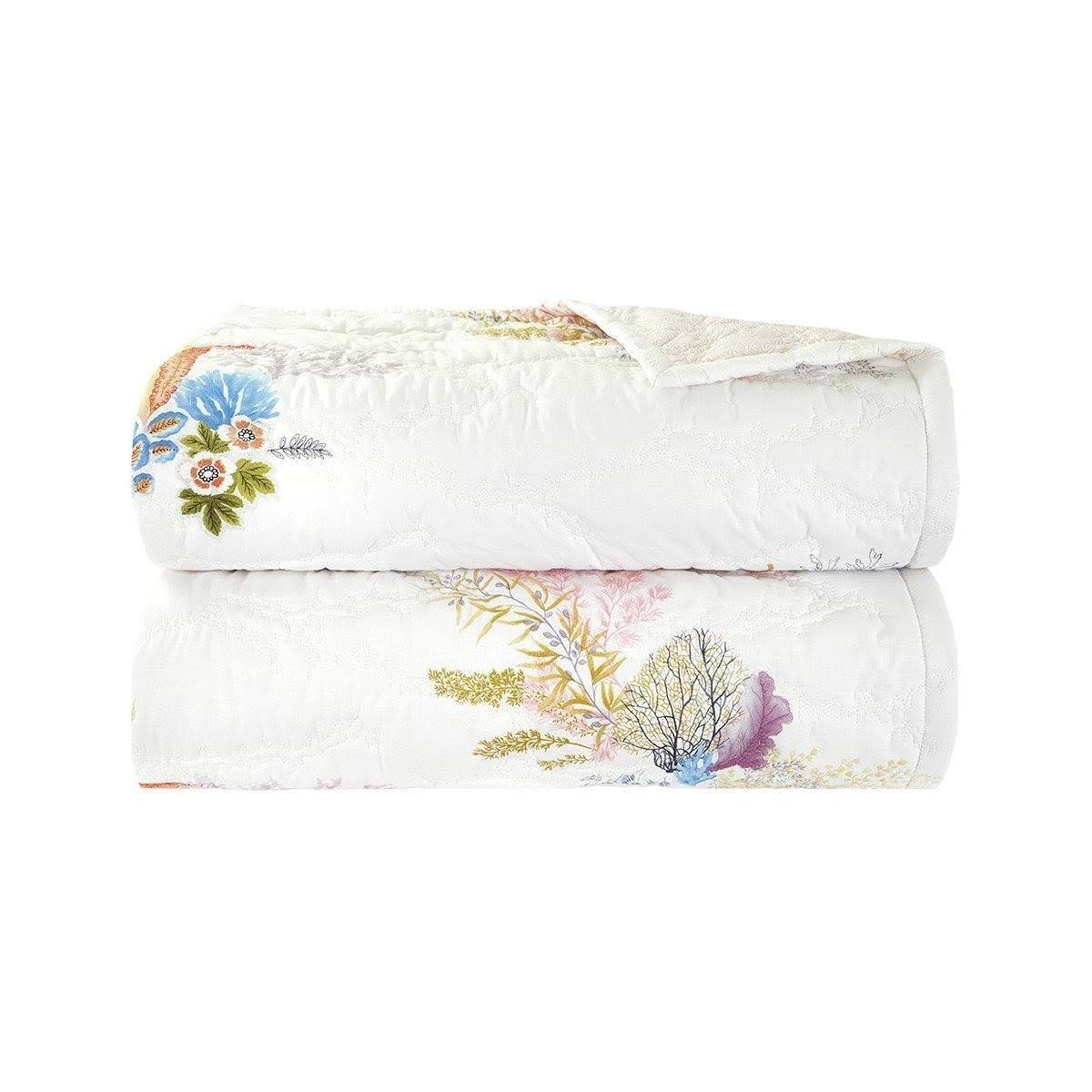 Yves Delorme Bedding Calypso Quilted Coverlet Queen