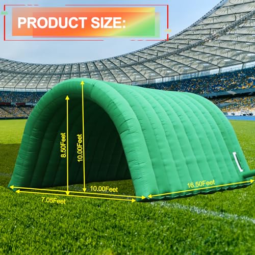 Inflatable Tunnel Sports Tunnel Entrance with Blower Football Tunnel Tent Entryway for Business Advertise Party Exhibition Promotion Street,Shop