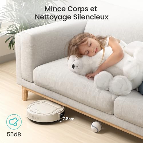 Lefant M3 Robot Vacuum, Robot Vacuum and Mop, 12000Pa Suction, Anti-Tangle Brushes, Dual Spinning Mop, Auto Mop Washing, Drying, Self-Emptying