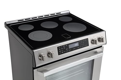 Rangaire Stainless Steel Gas/Electric/Induction Range 4 and 5 Cooktop Burners, True Convection, Steam and Self Clean