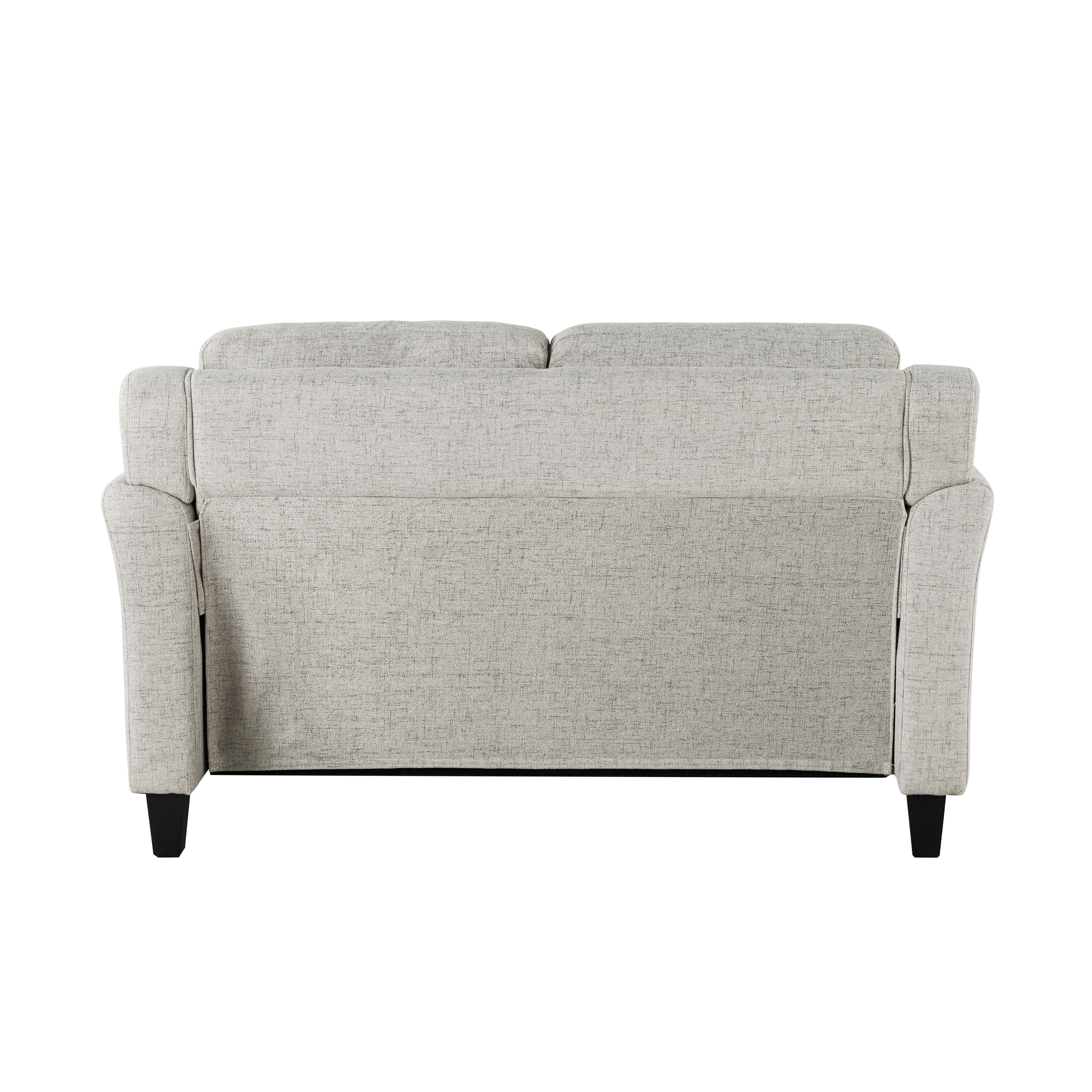 Lifestyle Solutions Taryn Loveseat with Curved Arms, Beige Fabric