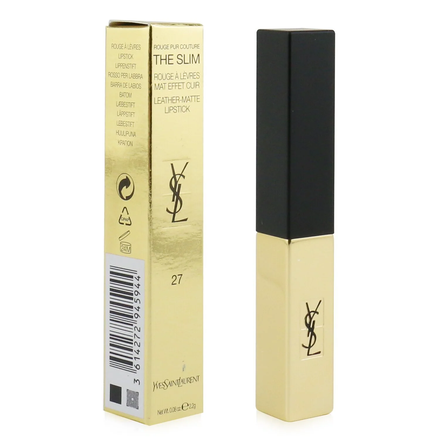 Yves Saint Laurent Rouge Pur Couture The Slim Leather Matte Lipstick - # 32 Rouge Rage  2.2g/0.08oz