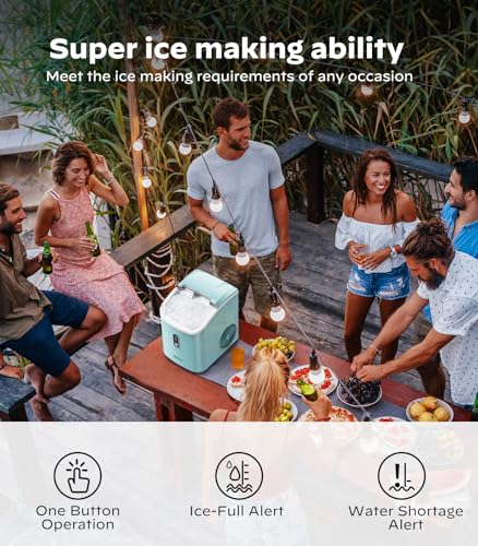 Nugget Ice Maker Countertop, Silonn Chewable Pellet Ice Machine with Self-Cleanin Function, 33lbs/24H Portable Ice Makers for Home Kitchen Officce