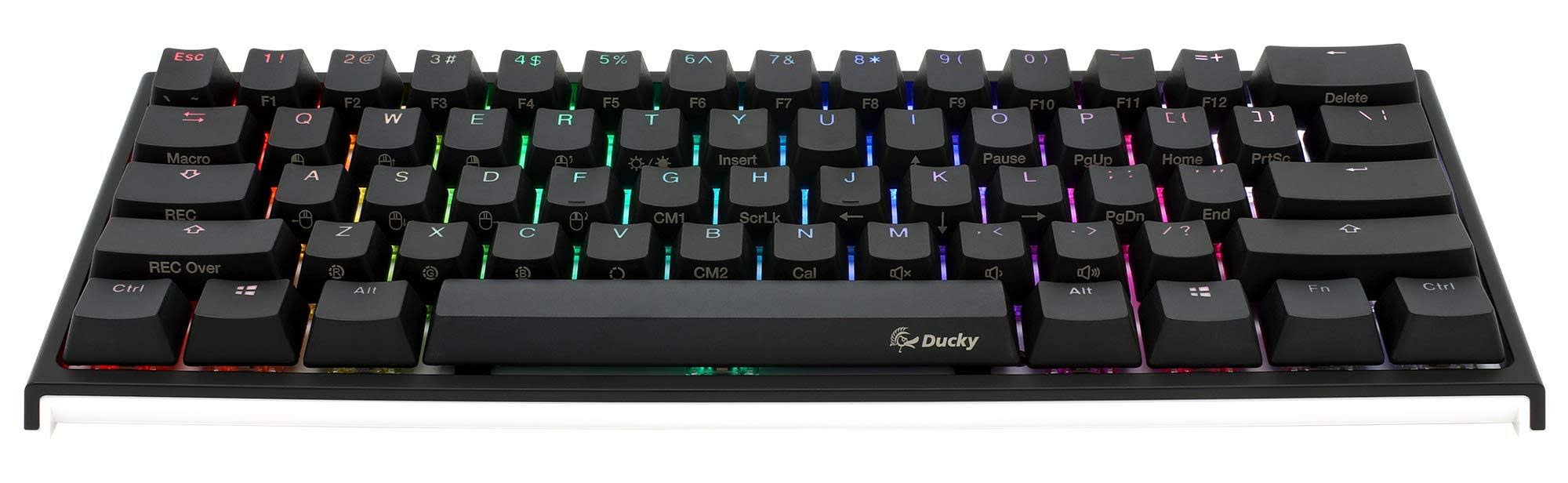 Ducky One 2 Mini Mechanical Keyboard RGB LED 60% TKL Double Shot PBT Gaming Keyboard (Cherry MX Brown)