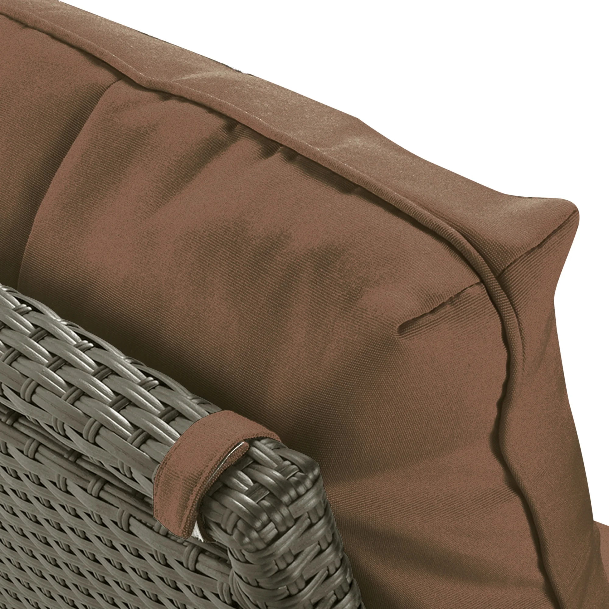Skypatio Outdoor Recliner Replacement Cushion, UV Protected, Fade Protected, and Waterproof(Cover Can Be Replaced), Brown - Radiant Selections