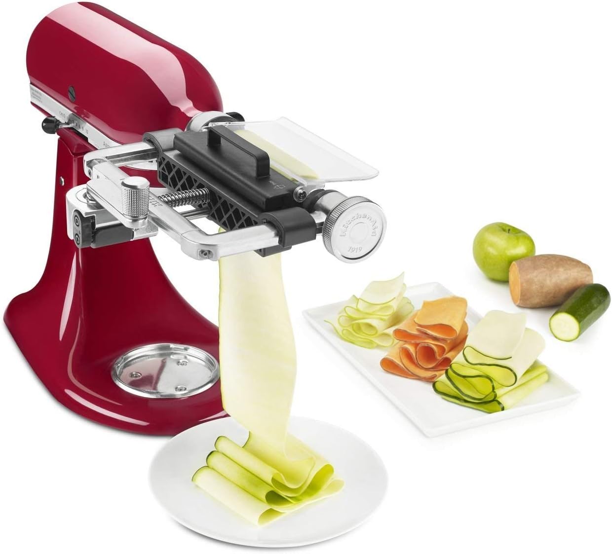 KitchenAid KSMSCA Vegetable Sheet Cutter, 1, Metallic (Renewed)