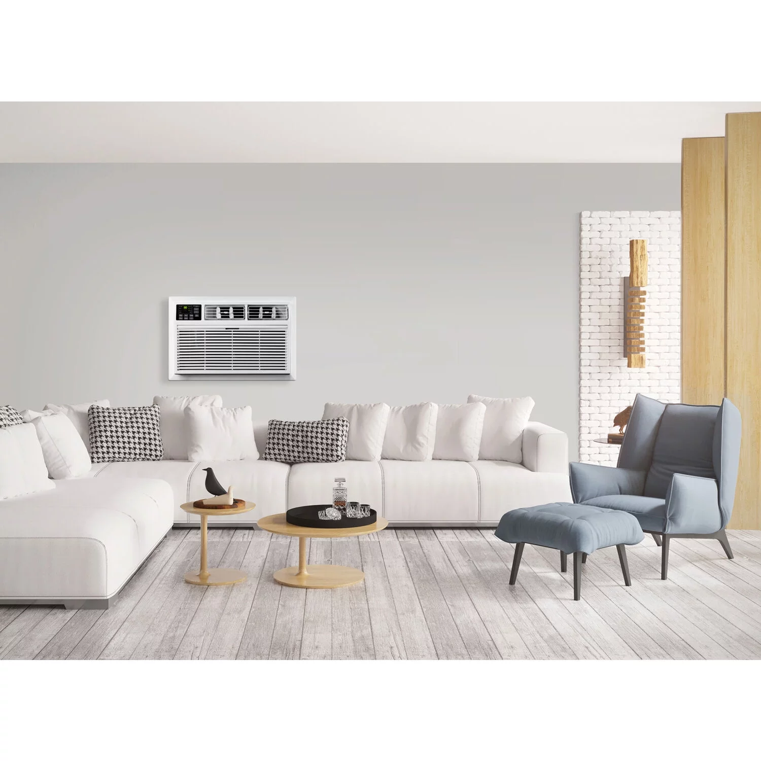 Whirlpool 10,000 BTU 230-Volt Through-the-Wall Air Conditioner with Remote, White, WHAT102-2BW