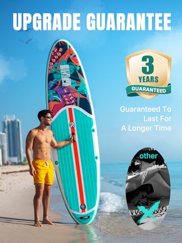 Niphean Inflatable Stand Up Paddle Board with SUP Accessories, Anti-Slip EVA Deck