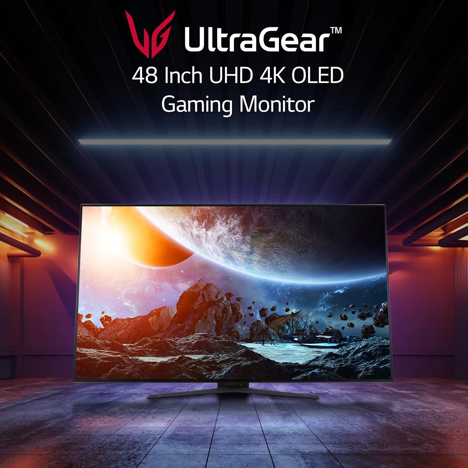 LG 48GQ900-B 48” Ultragear UHD OLED Gaming Monitor with Anti-Glare, 1.5M : 1 Contrast Ratio & DCI-P3 99% (Typ.) with HDR 10