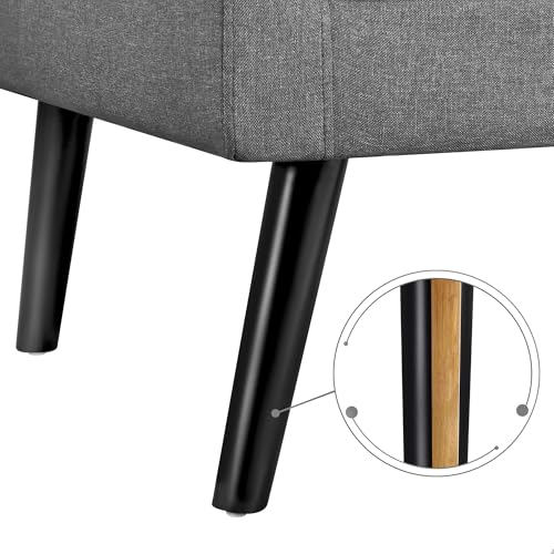 Yaheetech Mid-Century Accent Chairs, PU Leather Modern Upholstered Living Room Chair