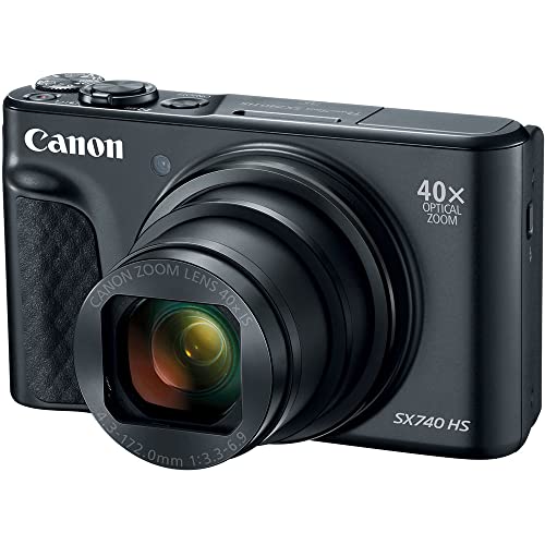 Canon PowerShot SX740 HS Digital Camera | 20.3MP CMOS Sensor, 40x Optical Zoom, 4K UHD Video