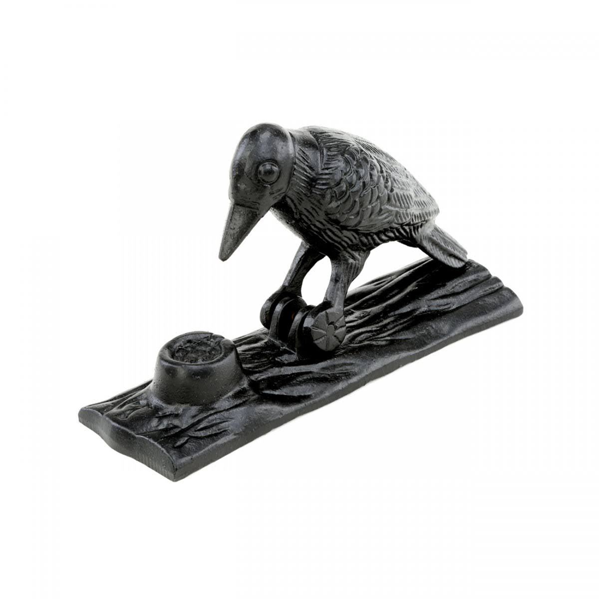 Renovators Supply Black Cast Iron Door Knocker, Woodpecker Design, Rustproof, 6.5in High
