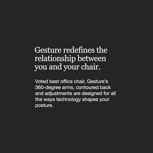 Steelcase Gesture Office Chair - Ergonomic Work Chair with Wheels for Carpet - Comfortable - Intuitive-to-Adjust for Desk - 360-Degree Arms