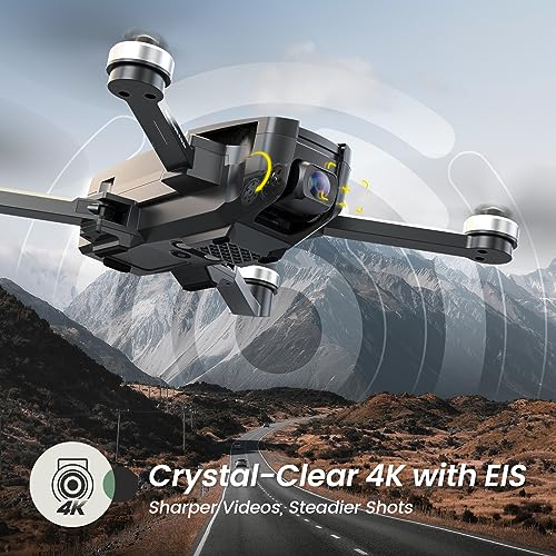 Holy Stone HS720E Drones with Camera for Adults 4K,Integrated Remote ID, 2 Batteries 46 Min Flight Time, 5GHz FPV Transmission, 130° FOV EIS Camera