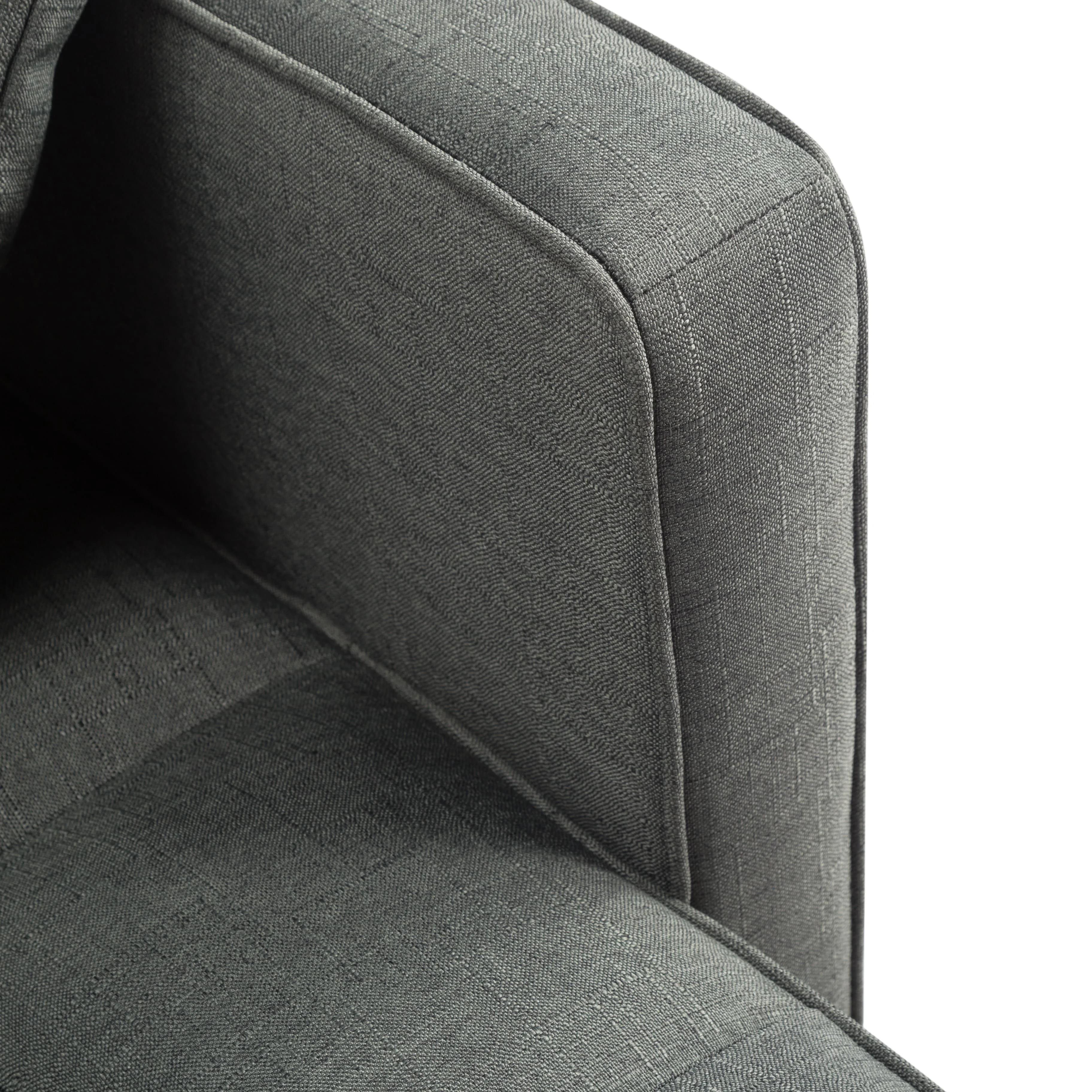 BSHTI Futon Sofa bed, Featuring a split back, square arms, and tapered wood legs