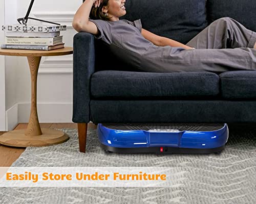 Vibration Plate Exercise Machine for Weight Loss – 100-Speed Platform with Bluetooth Speaker, Remote & Bands