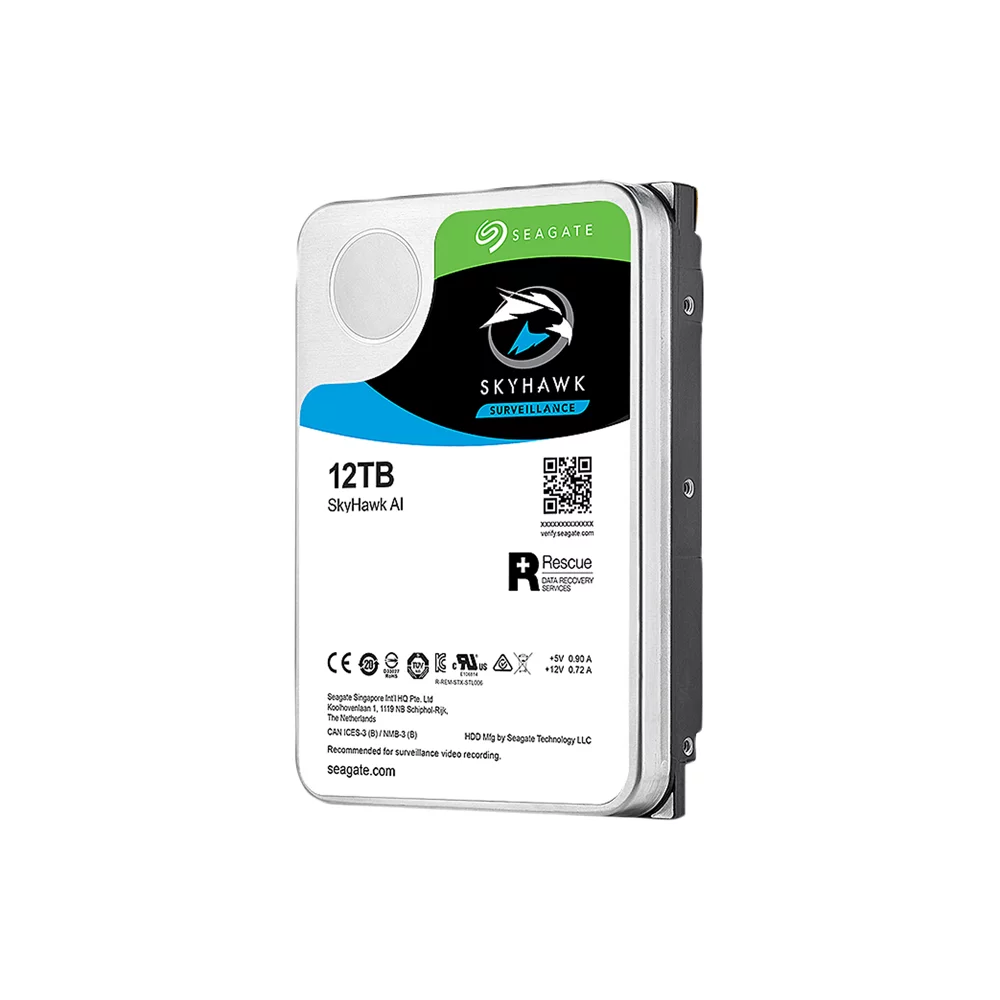 Seagate Skyhawk AI 12TB Surveillance Internal Hard Drive HDD–3.5 Inch SATA 6Gb/s 256MB Cache (ST12000VE0008)