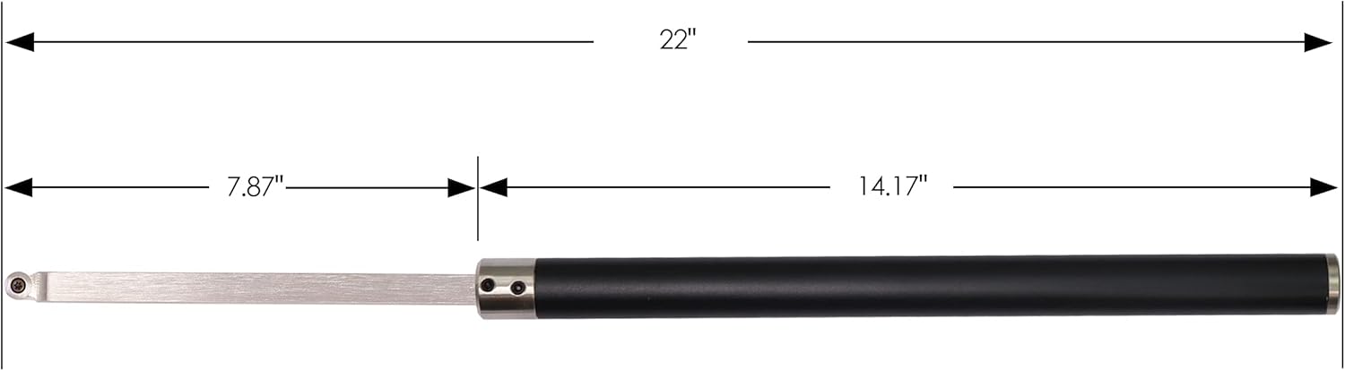 Carbide Tipped Wood Turning tools set Lathe Rougher Finisher Detailer Swan Neck Hollower Parting Tools and Interchangeable Aluminum Alloy Grip Handle