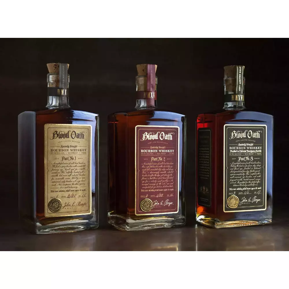Blood Oath Trilogy Set Pact No. 1-2-3 Kentucky Straight Bourbon Whiskey - Nestor Liquor
