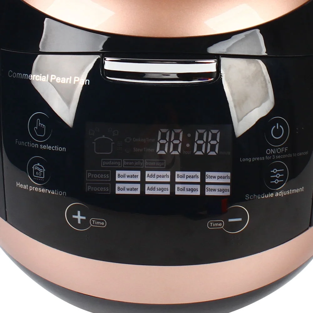 Wuzstar Commercial 5L Tapioca Cooker Pearl Cooking Pot Non-stick Milktea Pearl Making Machine 110V