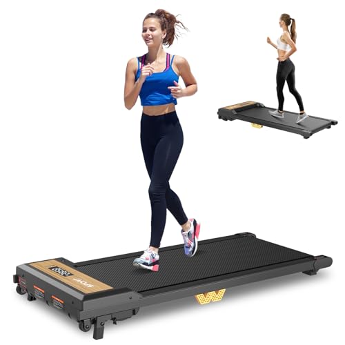 FUNRAY Walking Pad Treadmill - Under Desk Treadmill with 265LBS Weight Capacity