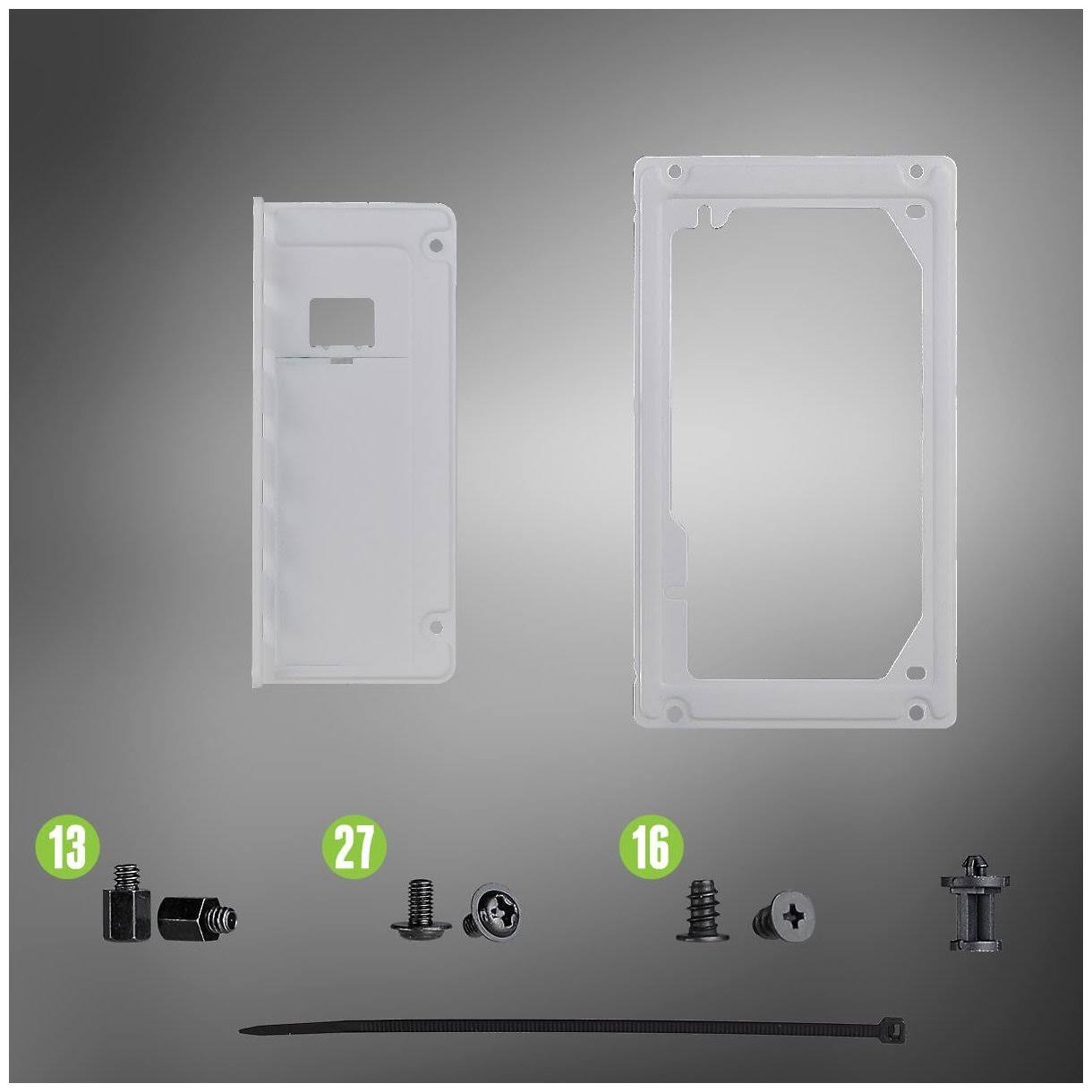 EVGA Dg-75 Alpine White Mid-Tower, 2 Sides of Tempered Glass, Gaming Case (156-F1-2022-KR)
