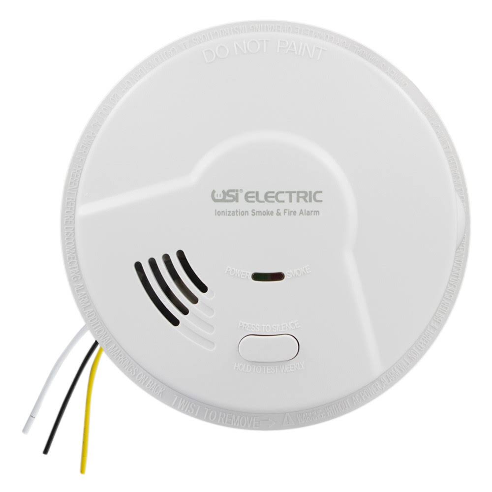USI - (6 Pack) 5304 Hardwired Ionization Smoke and Fire Alarm with Battery Backup 5304-6PK