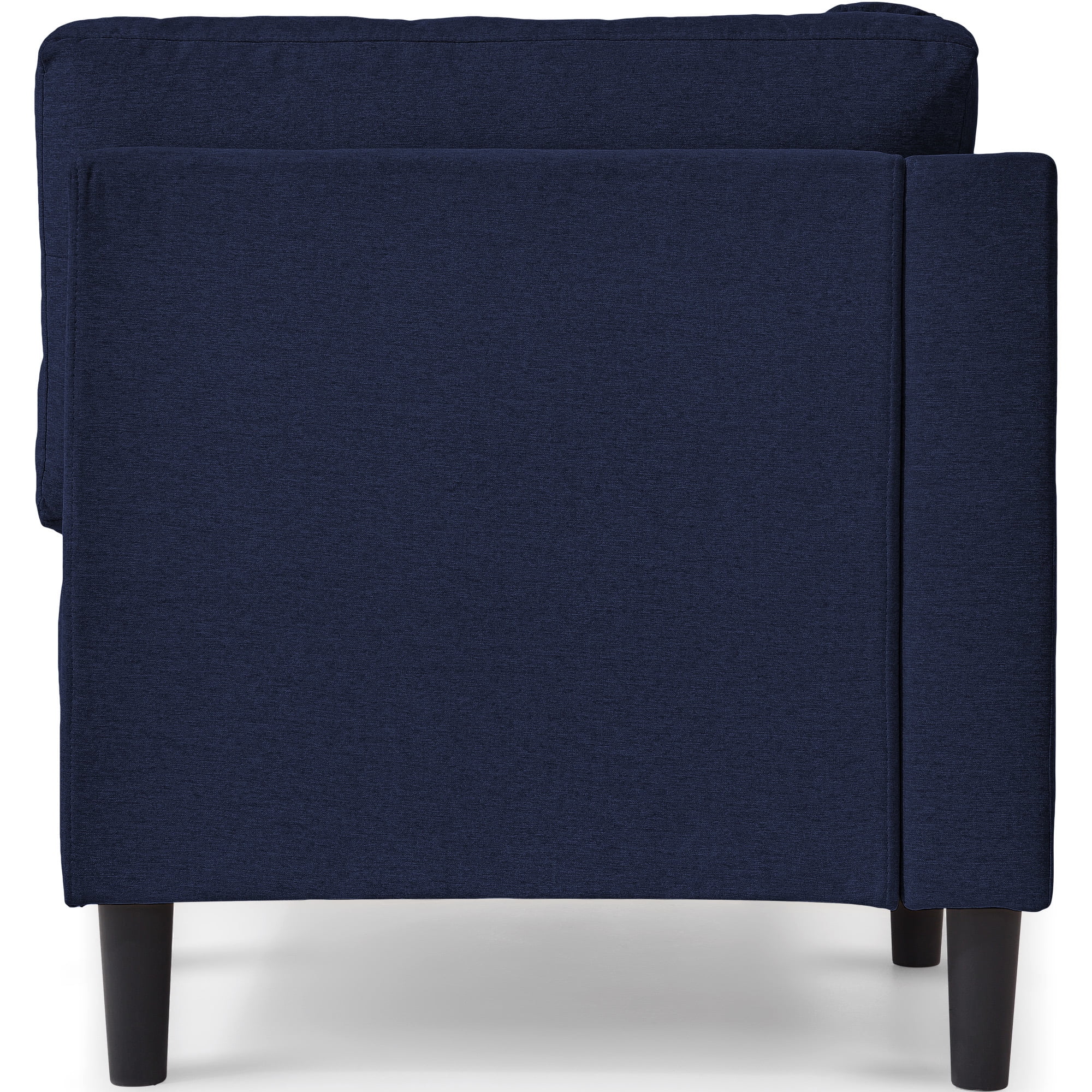 LANTRO JS 65" Mid Century Modern Fabric Corner Lounge Chair, Upholstered Indoor Chaise Lounge for Bedroom, Office