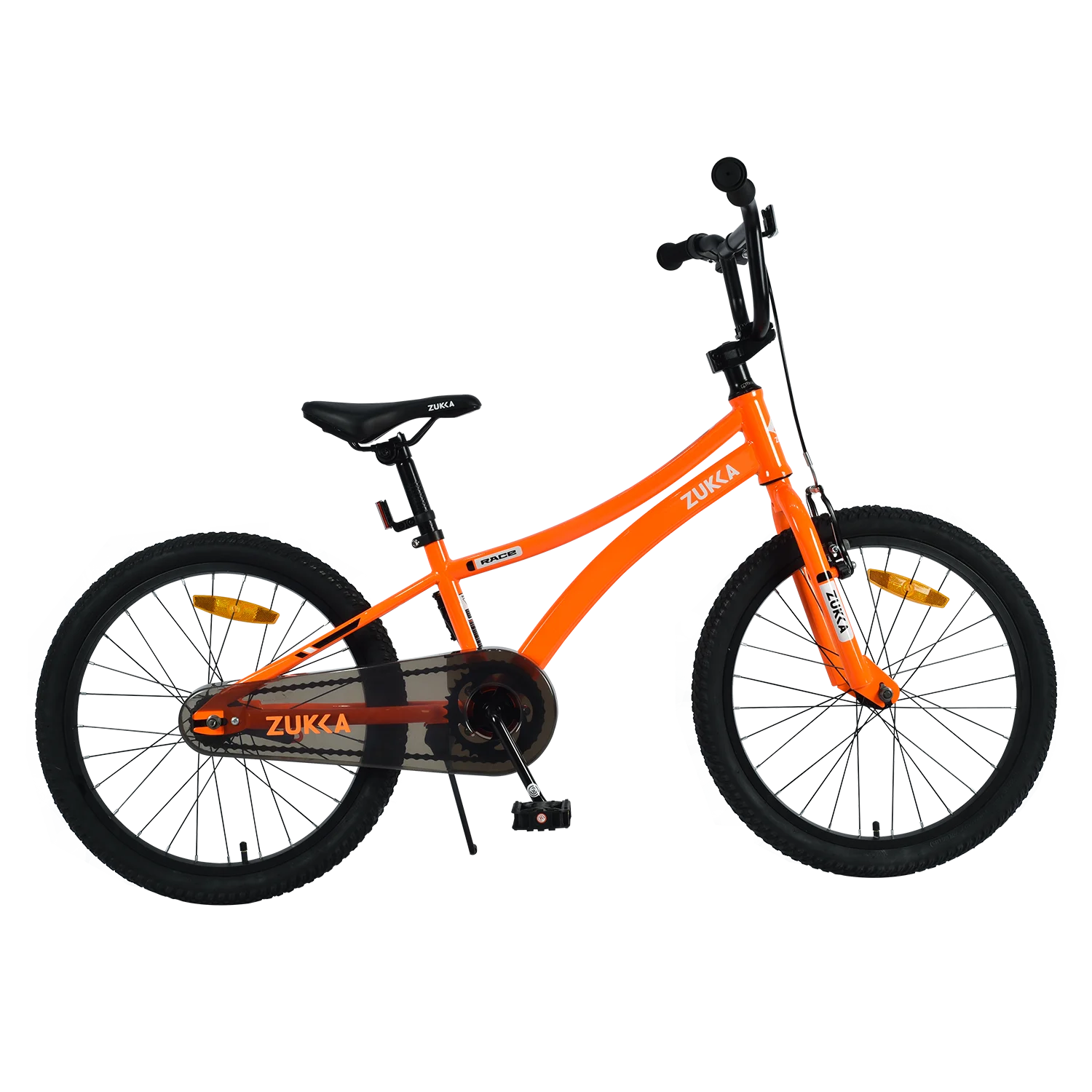 20 Inch Boys Bike, Kids' Bicycles for Kids Ages 7 - 10, Single Speed Boys Bikes with Steel Frame, Adjustable Seat Height, Orange