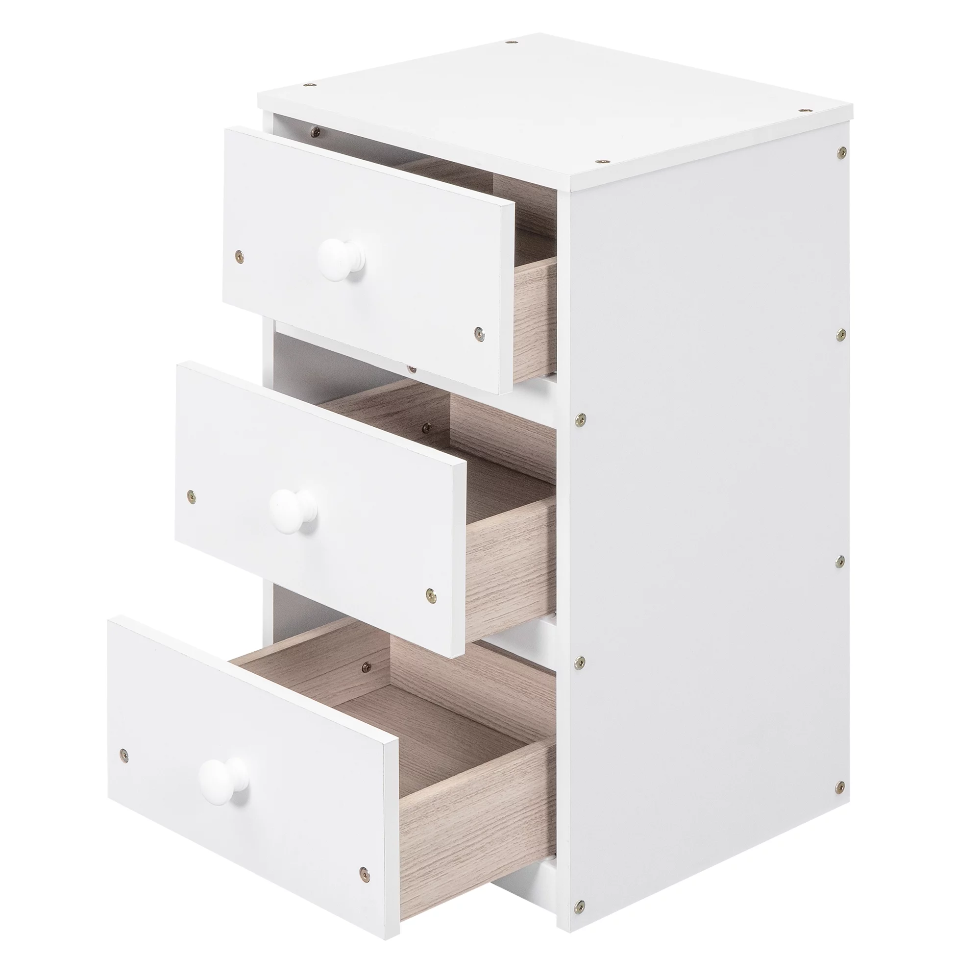 Euroco Twin Size Loft Bed with Built-in Desk, 3 Drawers and USB Charging Station, LED Light Under Bed Space