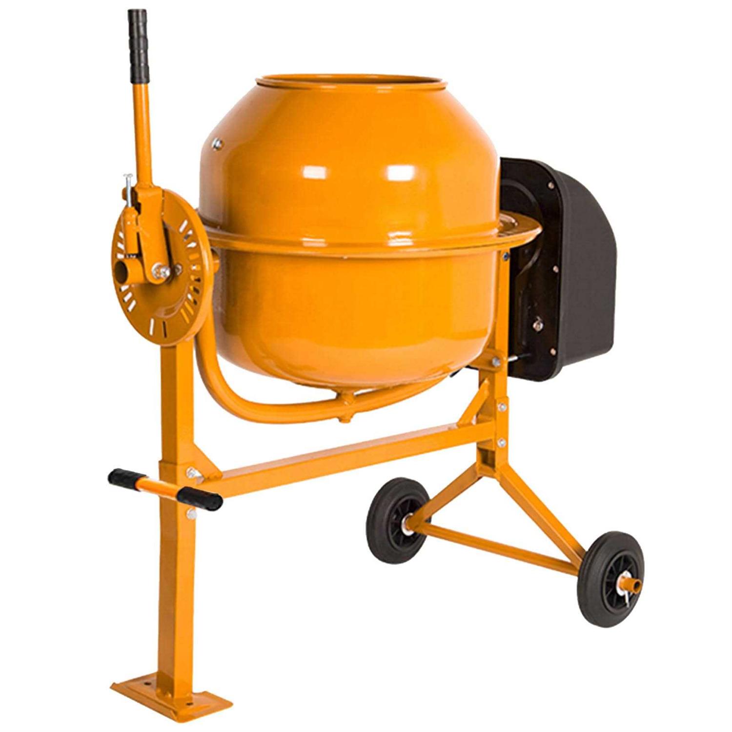5-star Generic Portable 42 Cu Ft Concrete Cement Mixer 1/2 Hp Electric Mixer Machine with Wheel &amp