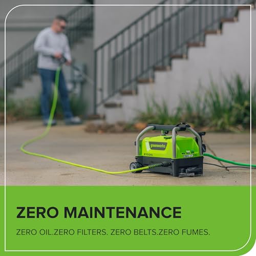 Greenworks 2000 PSI 1.2 GPM Pressure Washer (Open Frame GPW2003) GPW2003