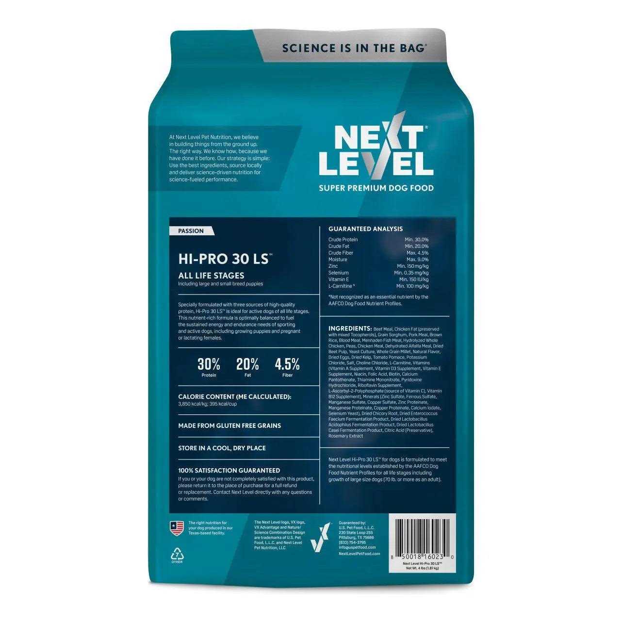 Next Level Hi Pro 30 LS Dry Dog Food - Pet Supplies online store