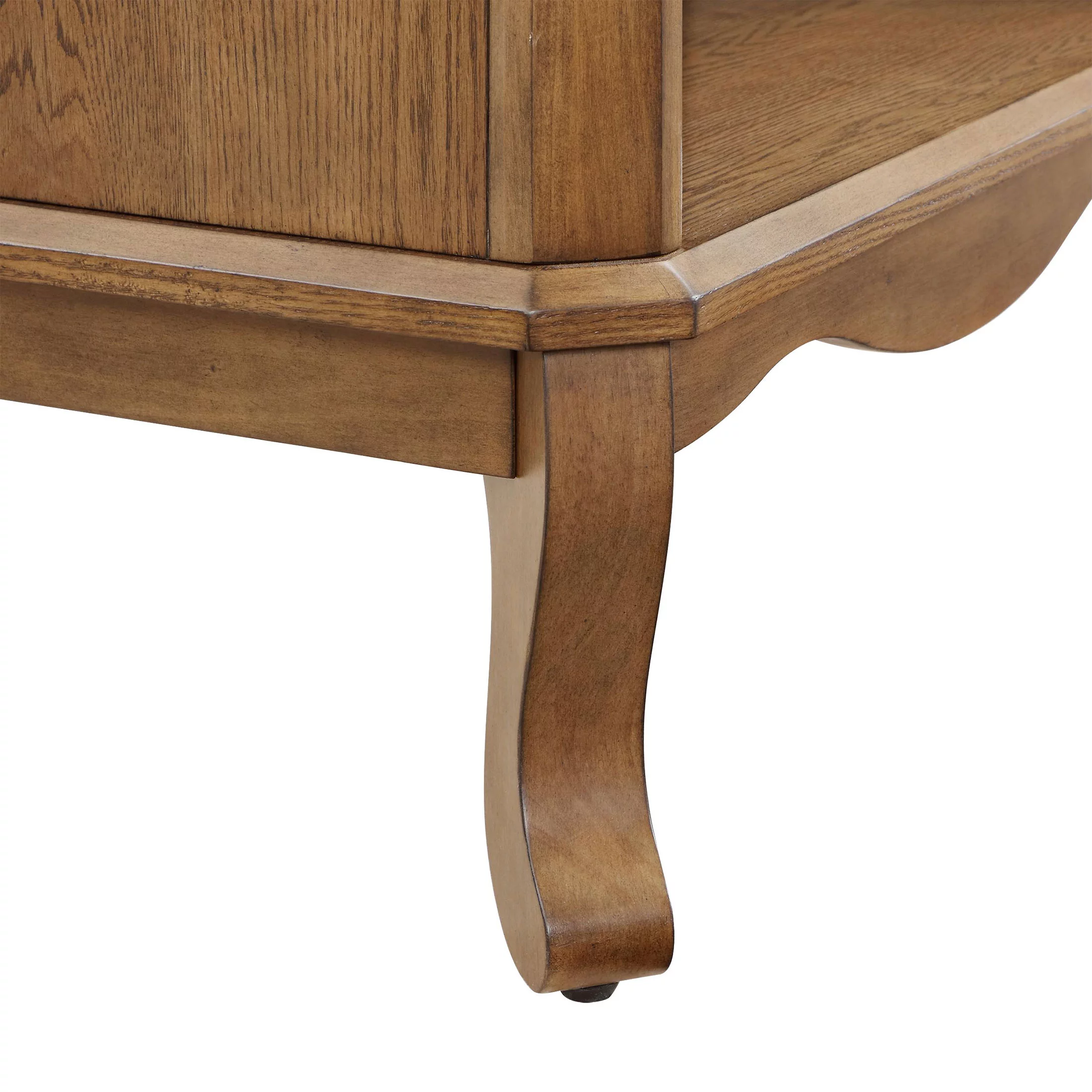 The Pioneer Woman Helen Bookcase Made With Solid Wood Frame, Heirloom Brown