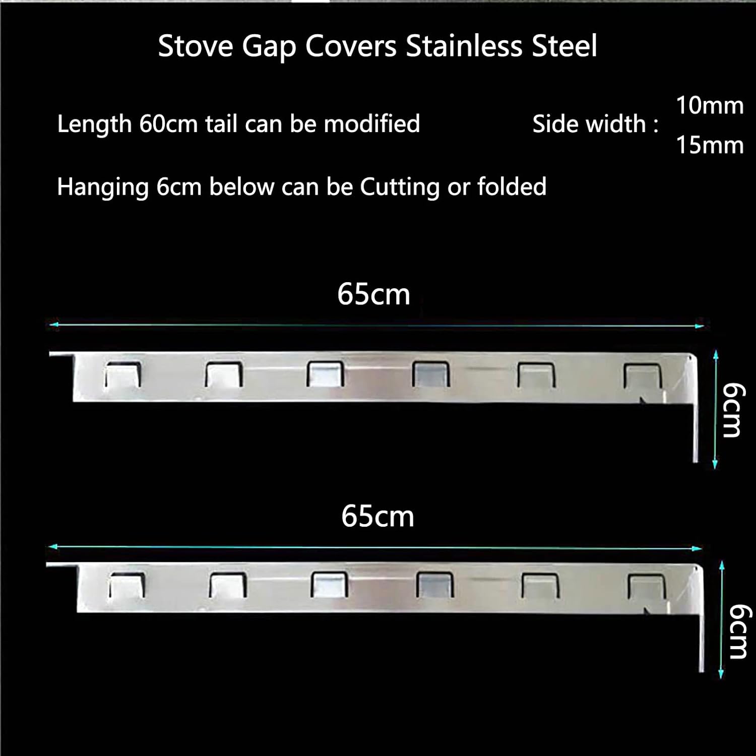 Stove Gap Covers Stainless Steel-Will Not Melt and Burn Like Silicone Covers Can,Heat Resistant and Easy to Clean