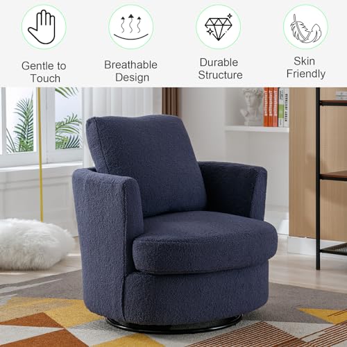 ODUWA Swivel Barrel Chair Set of 2