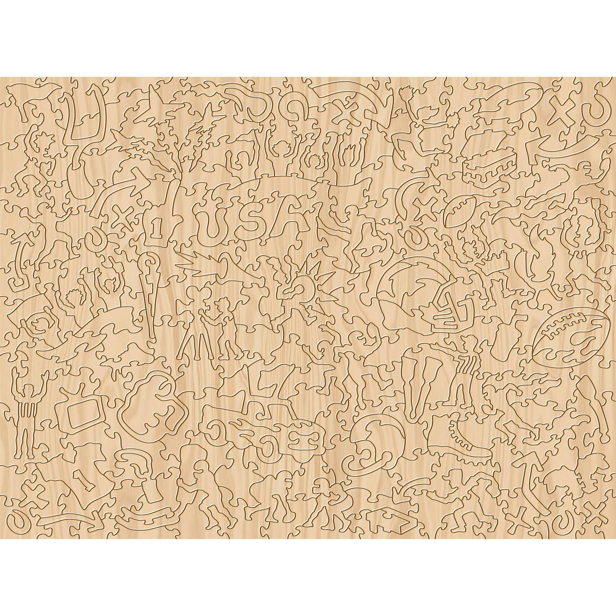 NCAA Ohio State Buckeyes Wooden Retro Series Puzzle - 333pc