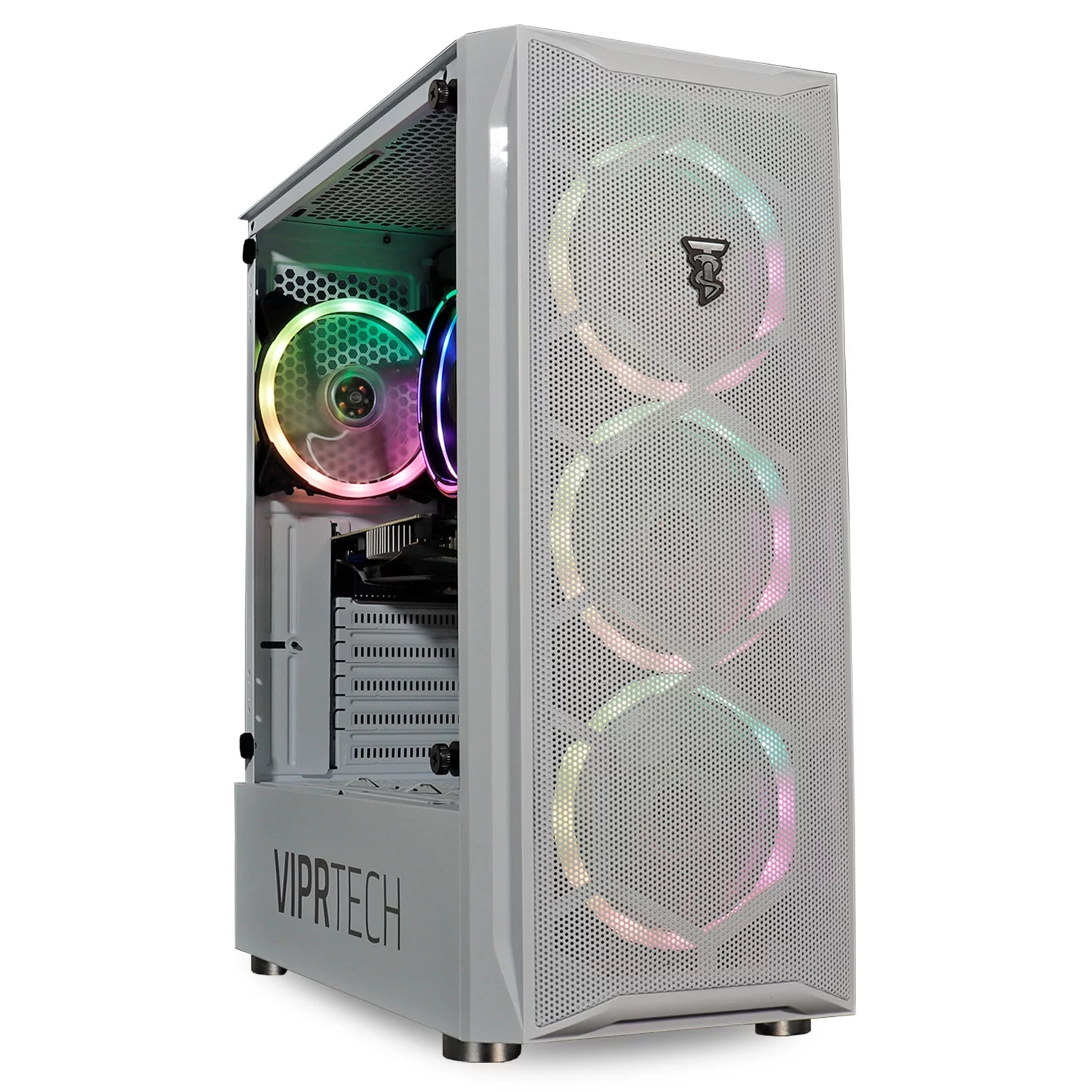 ViprTech.com Entry Level Gaming PC Desktop Computer - Intel Core i5 3.40GHz, GeForce GTX 650, 8GB RAM, 1TB HDD, WiFi, RGB Lighting, Windows 10 Pro
