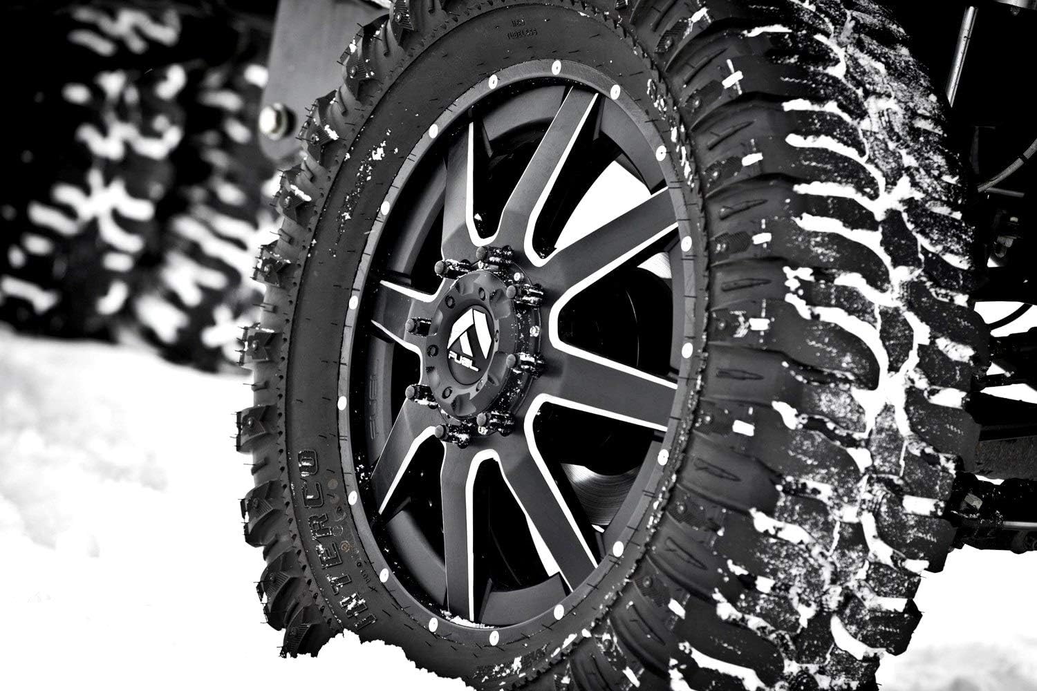 Fuel Offroad D538 MAVERICK BLACK Wheel with Matte Milled Accents and tpms (20 x 10. inches /6 x 135 mm, -24 mm Offset)