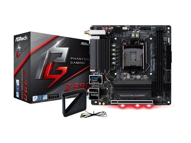 ASRock Z390 Phantom Gaming-ITX/ac with Intel Z390 Mini-ITX Motherboard - LGA1151 Socket